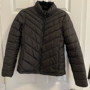 Black puffer jacket